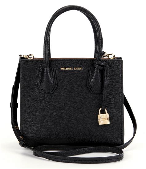 michael kors mercer medium black|michael kors mercer medium messenger.